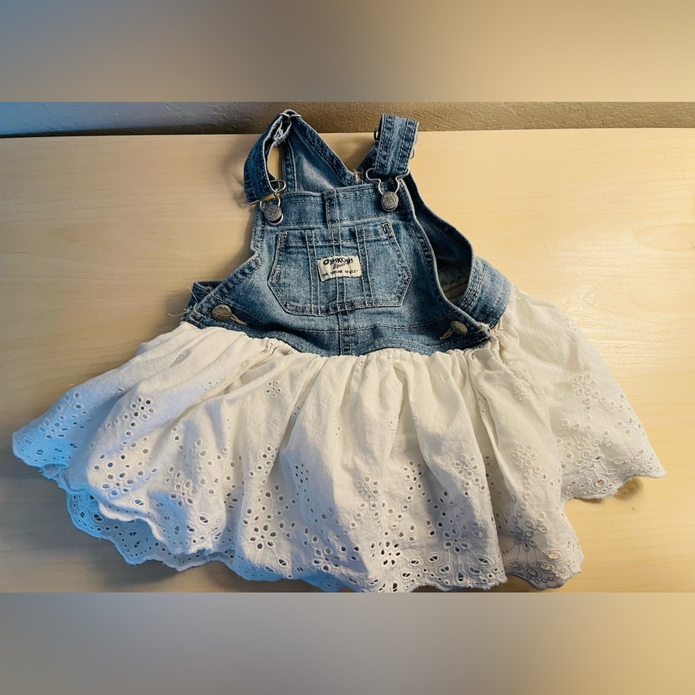 Oshkosh baby lace overall dress